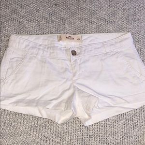 Hollister white shorts